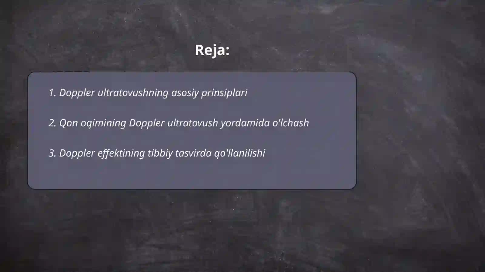 Doppler ultratovush va qon oqimini o'rganish 2