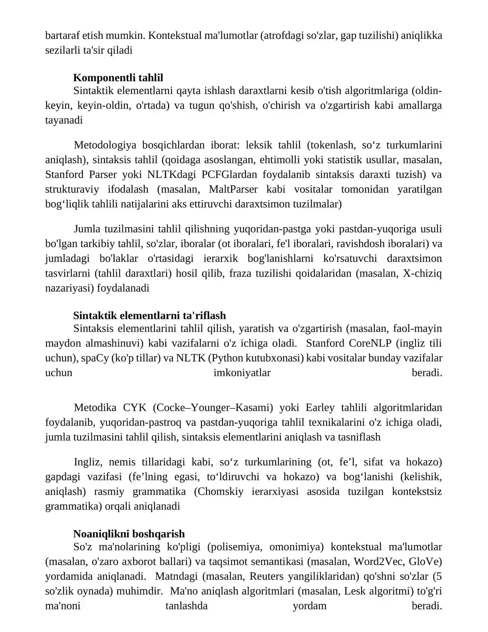 Sintaksis elementlar ustida ishlash metodikasi 2