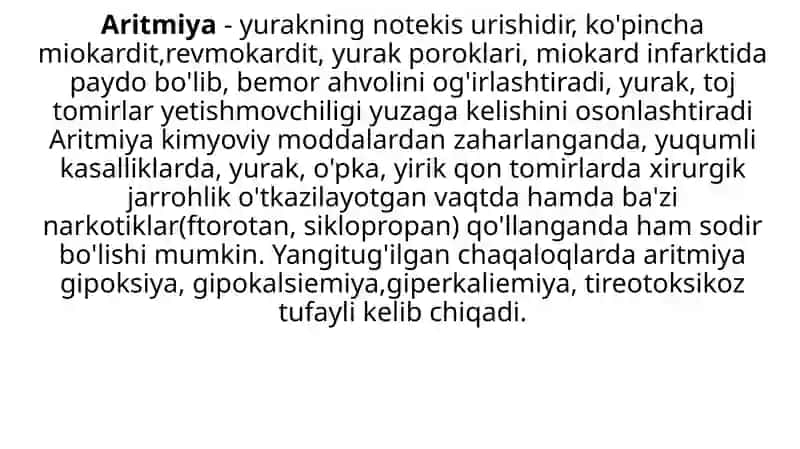 Antiaritmik dori vositalar tasnifi 2