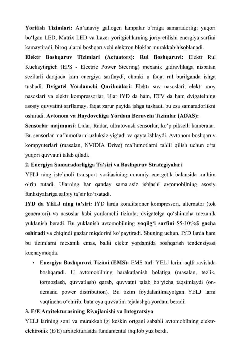AVTOMOBIL YORDAMCHI ELEKTR TIZIMLARI 2