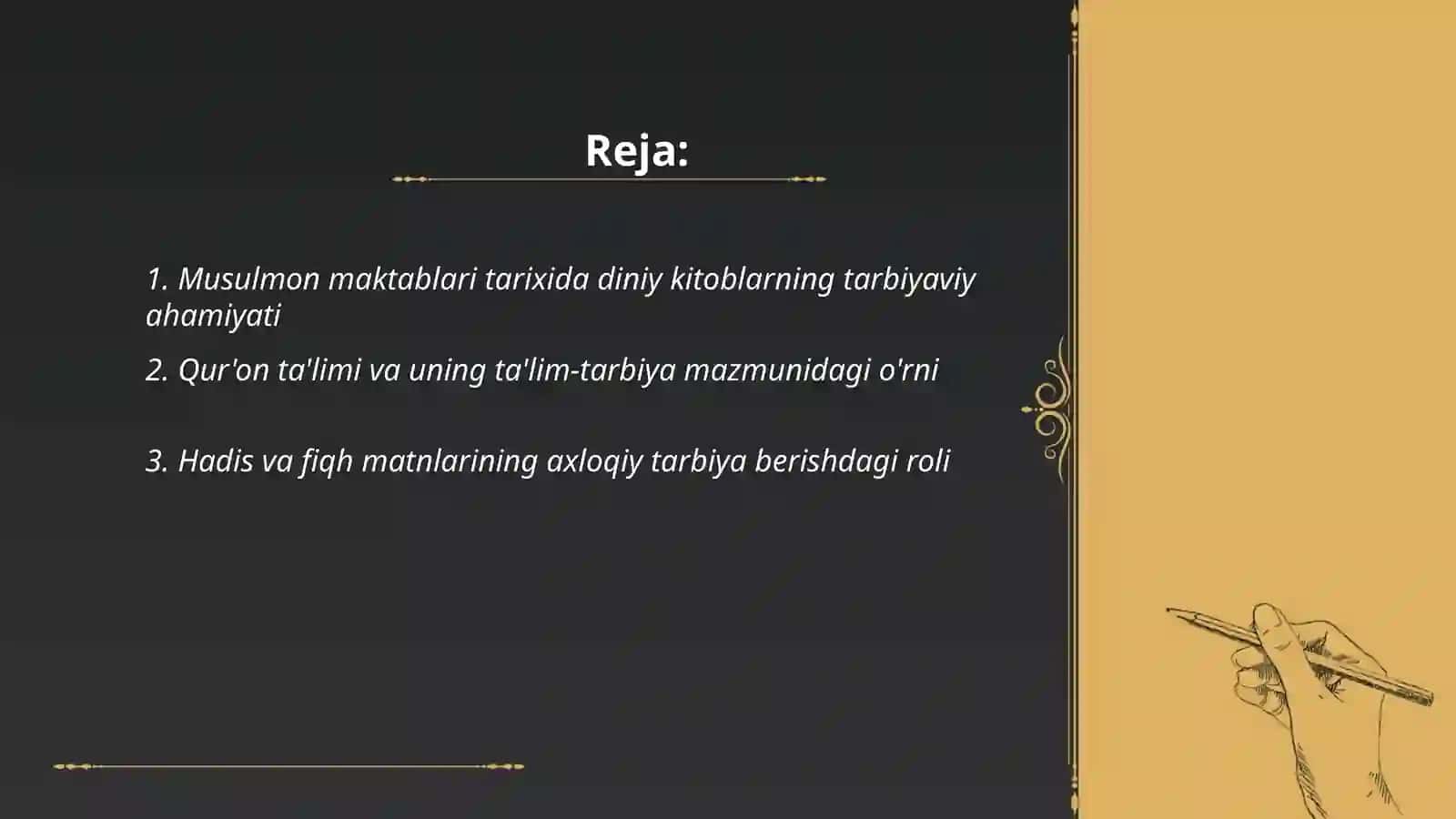 Musulmon maktablari va unda talim tarbiya mazmuni diniy kitoblarning tarbiyaviy ahamiyati 2