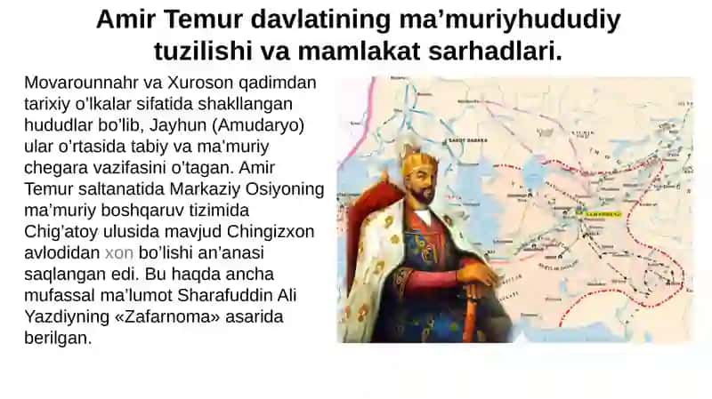 AMIR TEMUR DAVRIDA SIYOSIY IJTIMOIY-IQTISODIY HAYOT 2