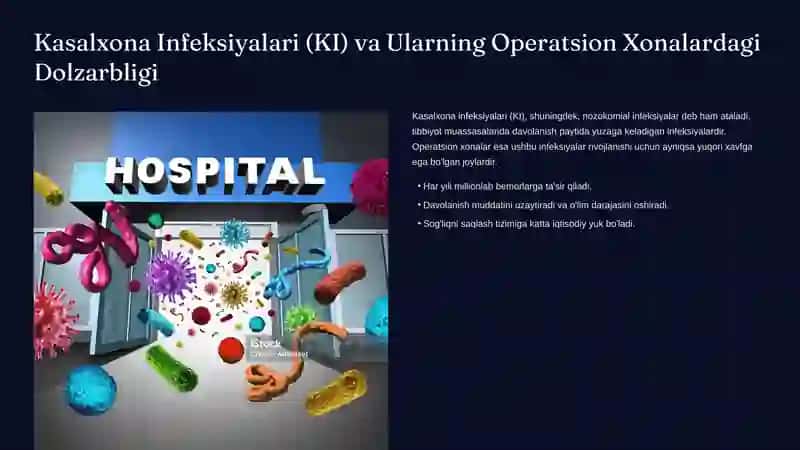 Operatsion xonalarda kasalxona infeksiyalarining mikrobiologik ahamiyati 2