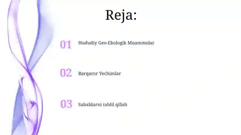 Hududiy geoekologik muammolar va ularning yechimlari 2