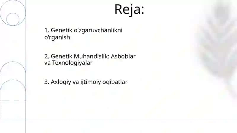 Genetik Muhandislik: Asboblar va Texnologiyalar 2
