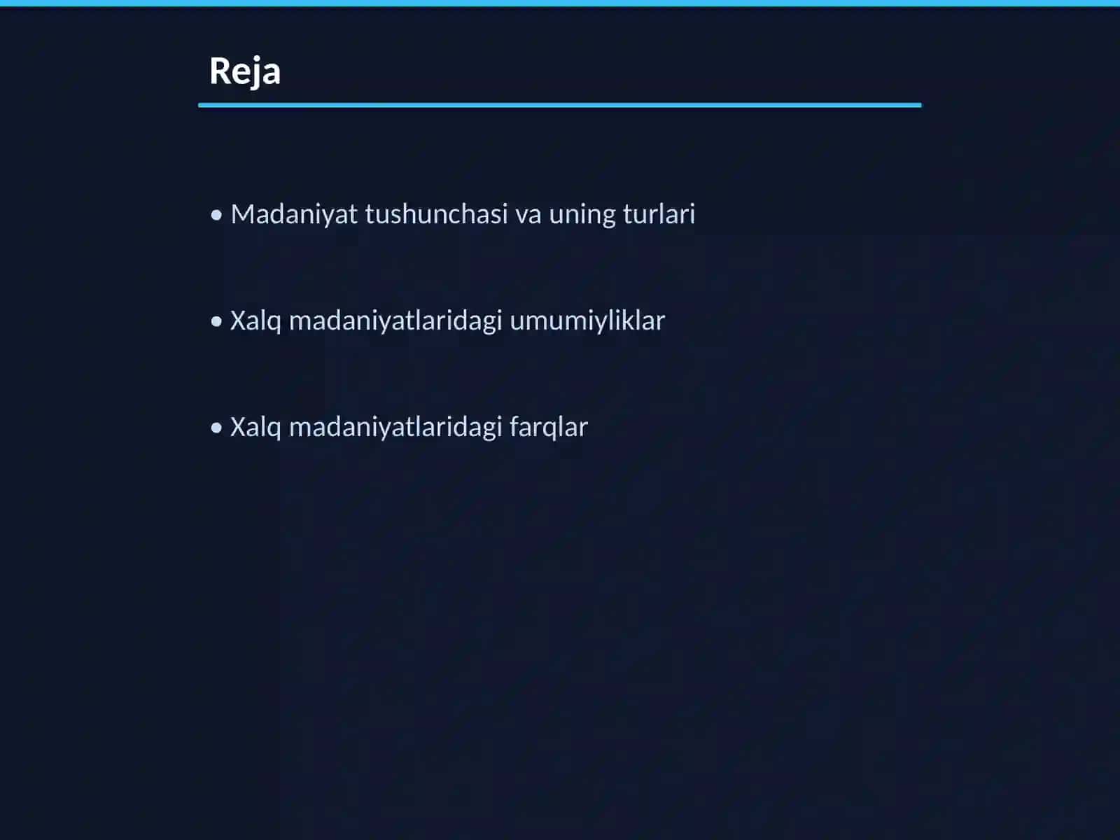 Dunyo xalqlari madaniyatidagi umumiylik va farqlar 2