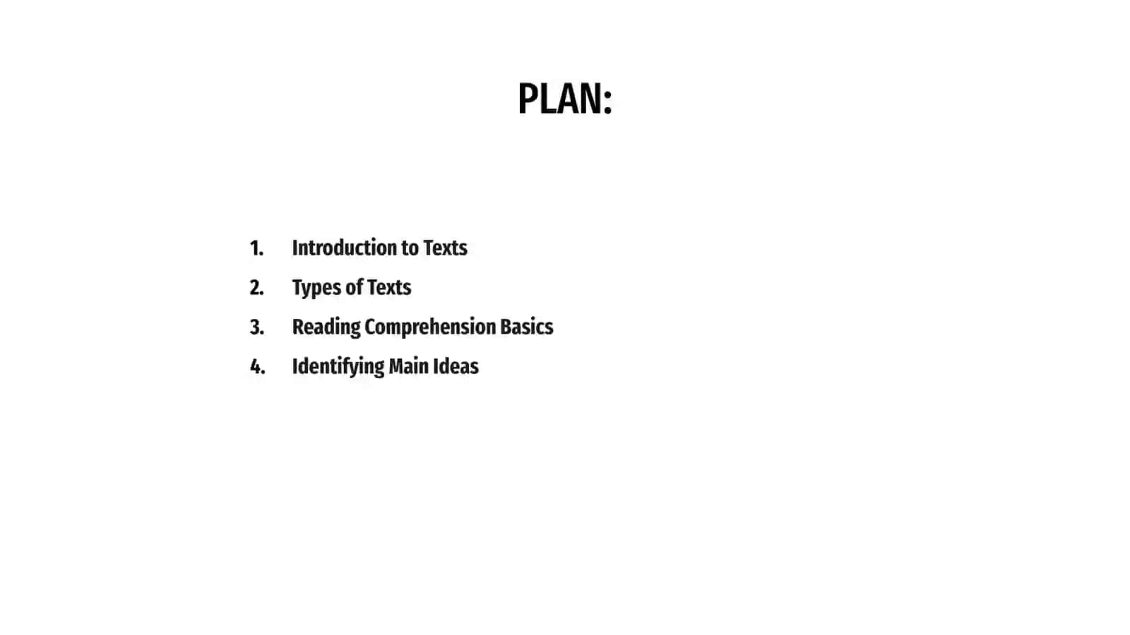 Understanding texts 2