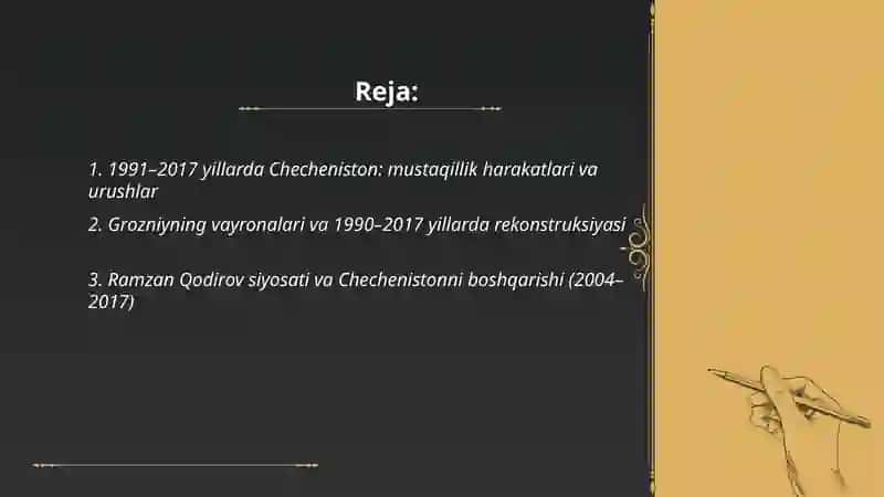 1991–2017 yillarda Checheniston: mustaqillik harakatlari va urushlar 2
