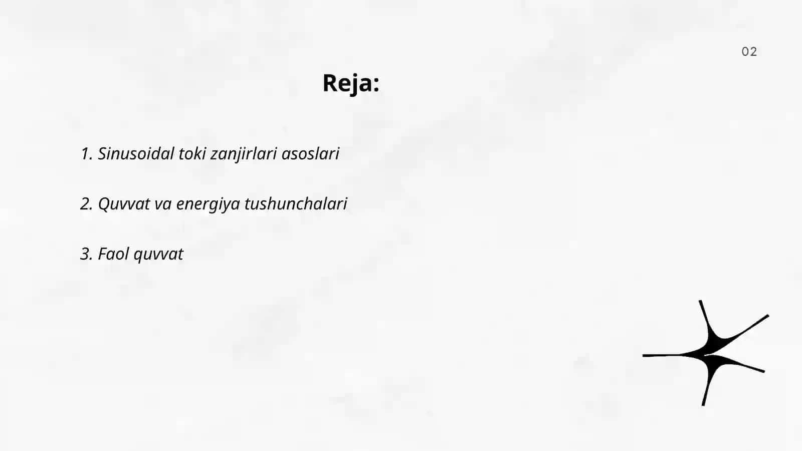 Sinusoidal tok zanjirlarida quvvat 2