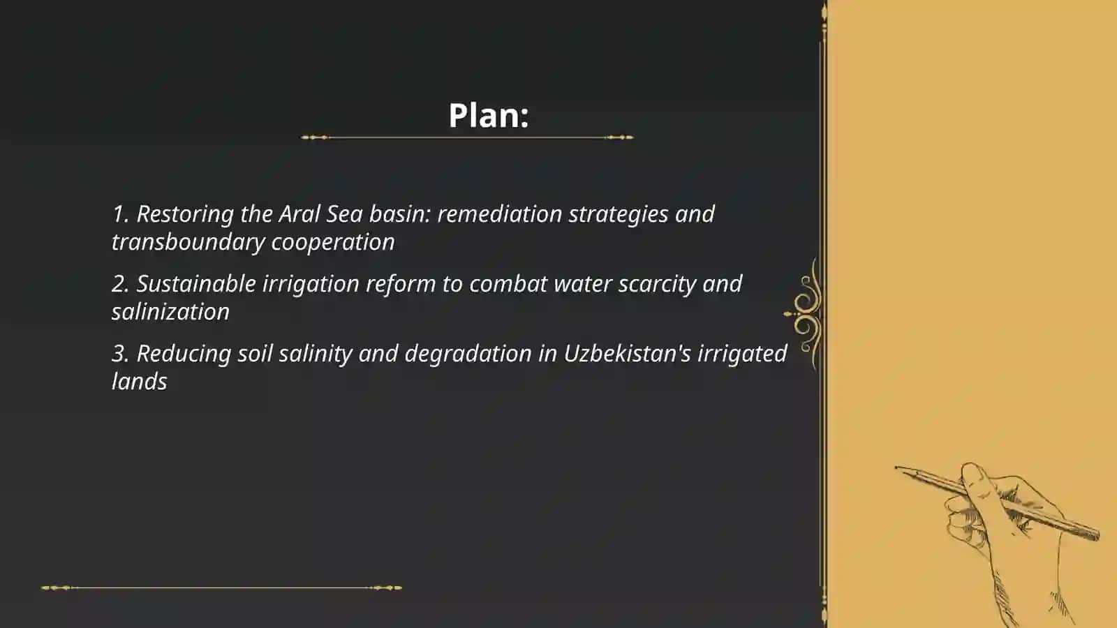 Restoring the Aral Sea Basin: Remediation Strategies and Transboundary Cooperation 2