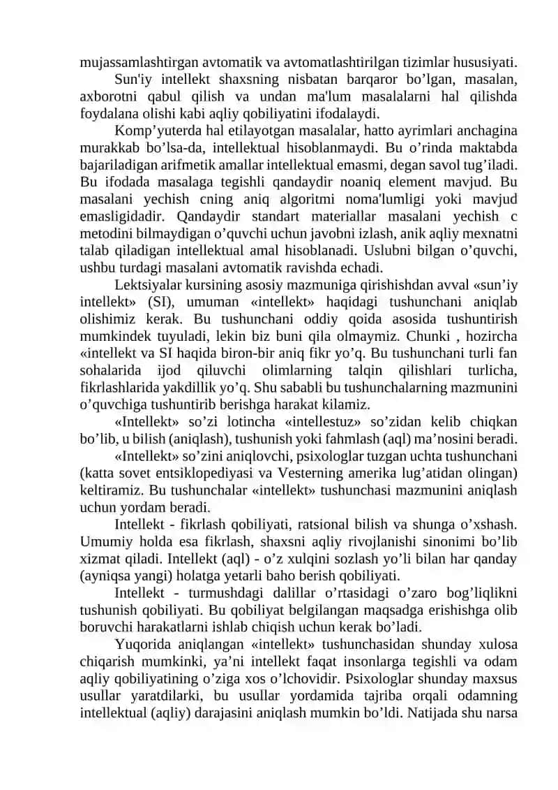 Sun’iy intellekt texnologiyalari 2