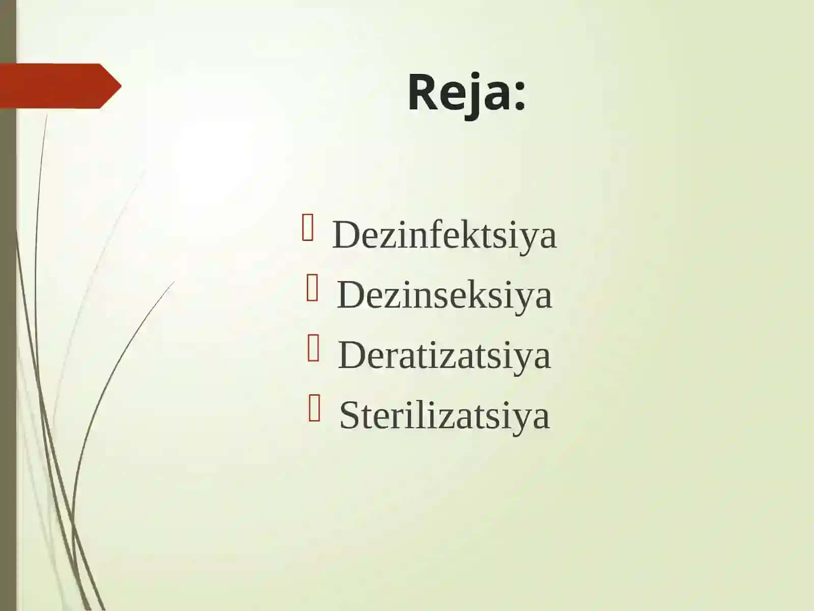 Dezinfektsiya, dezinsektsiya, deratizatsiya, sterilizatsiya 2