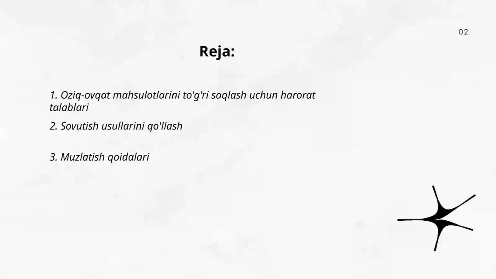 Oziq ovqat maxsulotlarini saqlash qoidalari 2