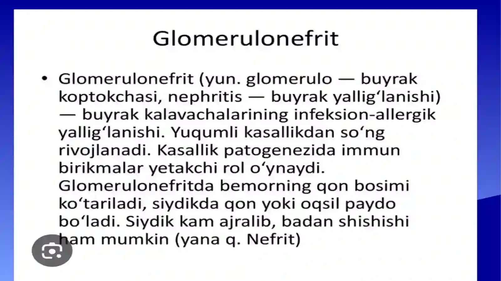 Glomerulonefrit, endokardit yarali kolit va boshqa kasallilklar kelib chiqishida mikroorganizimlarni ahamyati 2