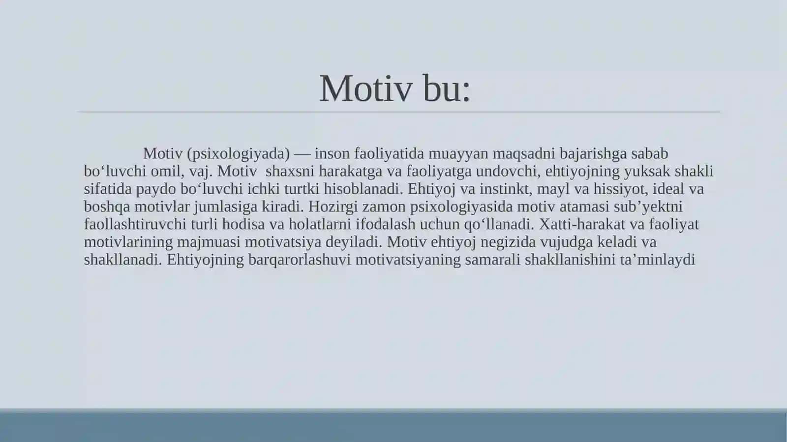 Motiv(psixologiyada) 2