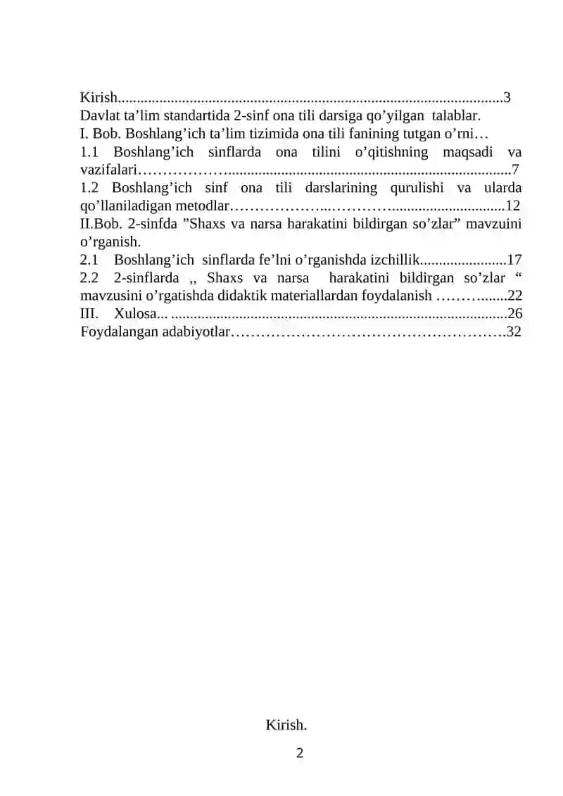 Ona tili va o’qitish metodikasi 2
