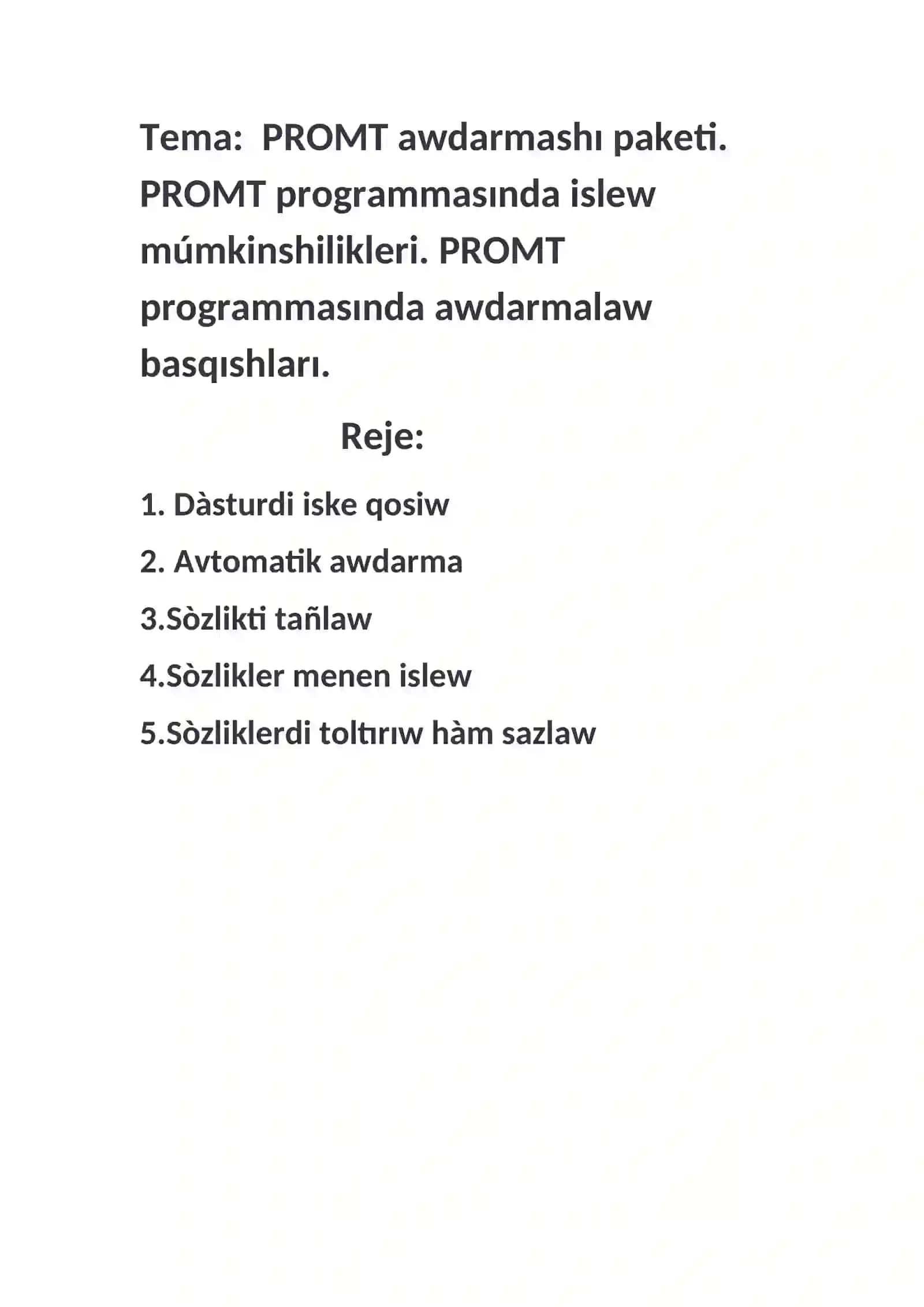 PROMT awdarmashı paketi 2