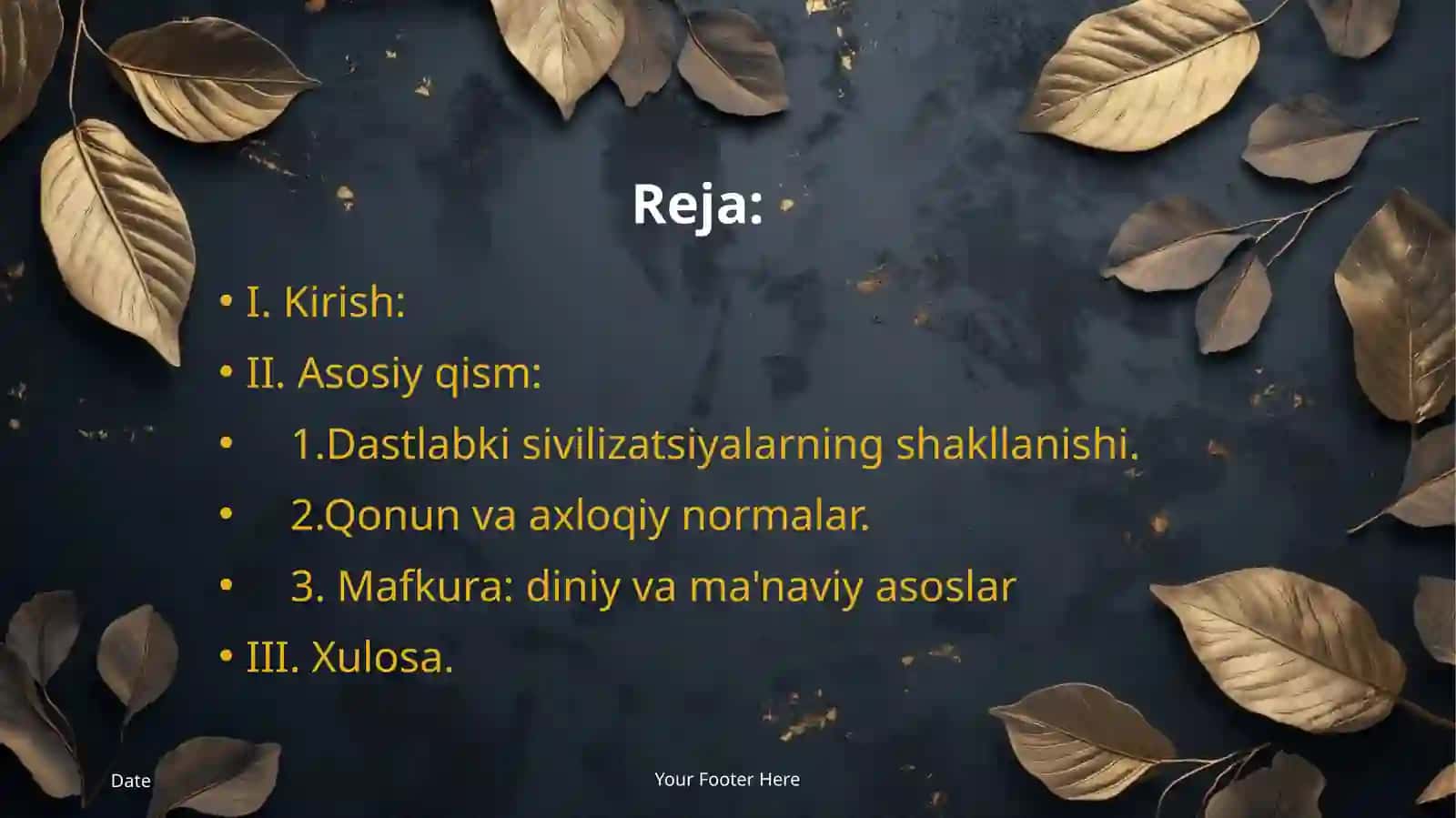 Dastlabki sivilizatsiyalar mafkurasi 2