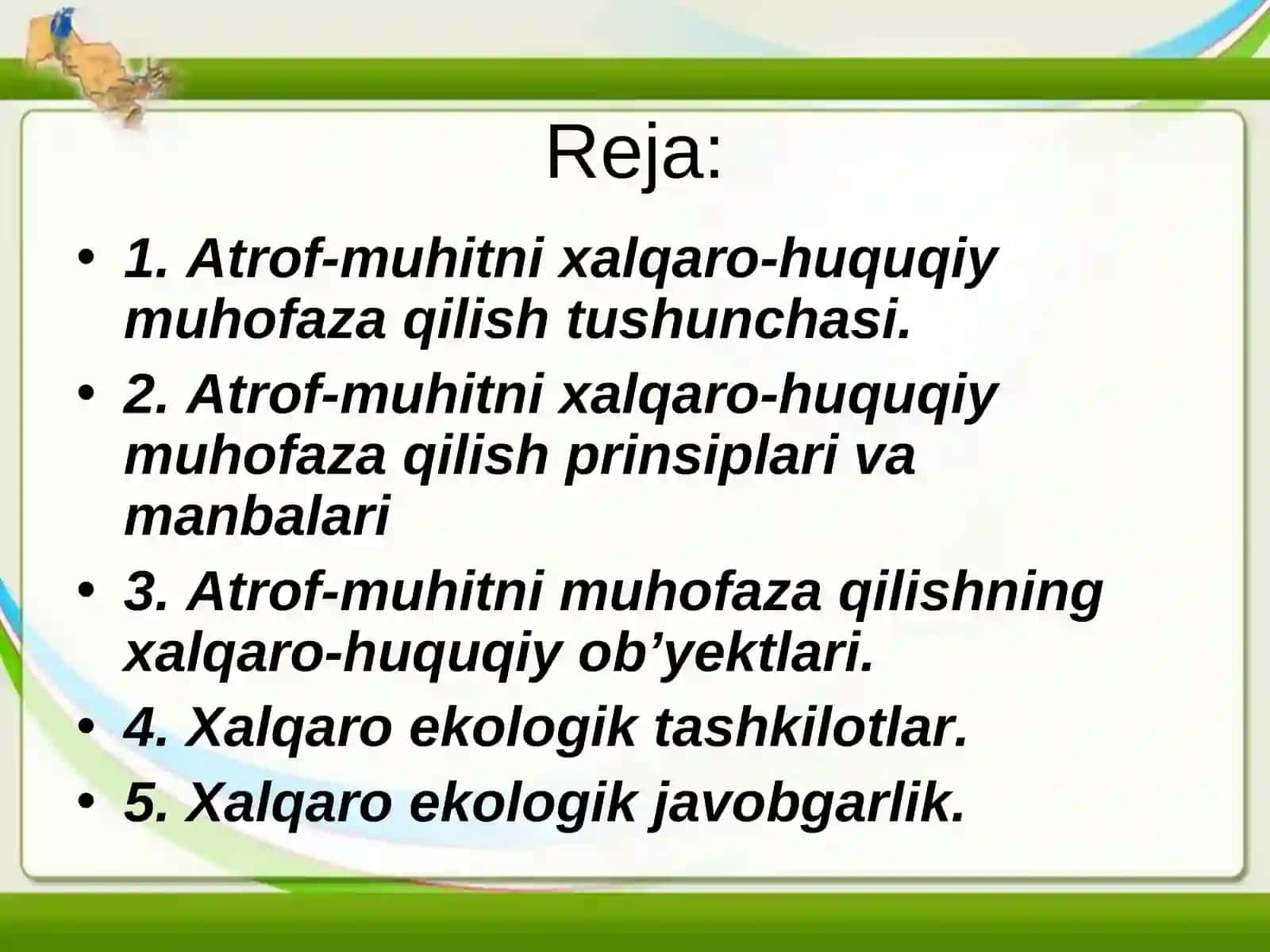 Atrof-muhitni xalqaro-huquqiy muhofaza qilish 2