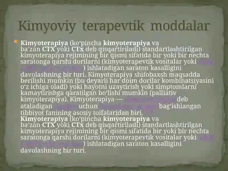 Mikrobiologiyada Kimyoviy Terapevtik Moddalar 2