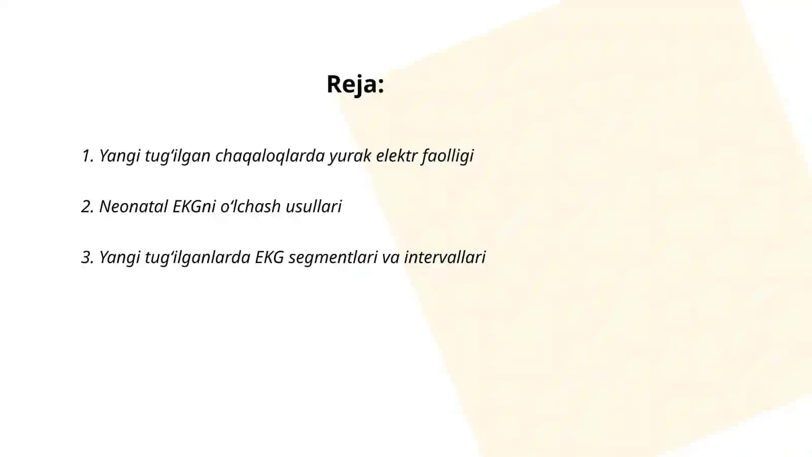 Yangi tugʻilgan chaqaloqlarda EKG ni òziga xos xususiyatlari 2