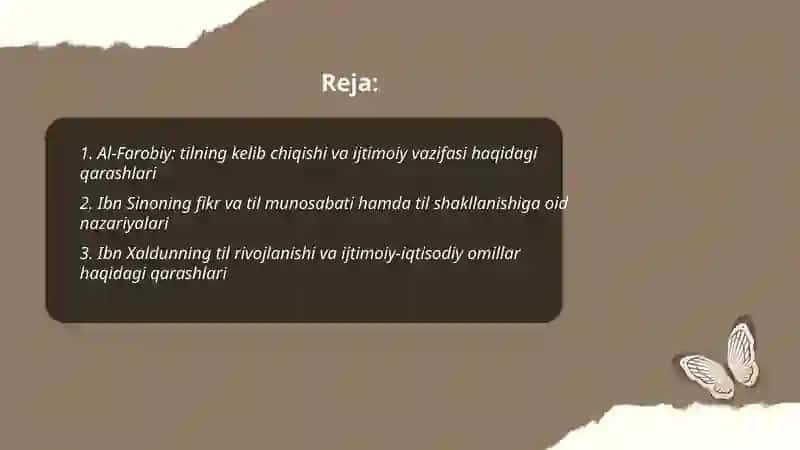 Sharq mutafakkirlarining til shakllanishiga oid qarashlari 2