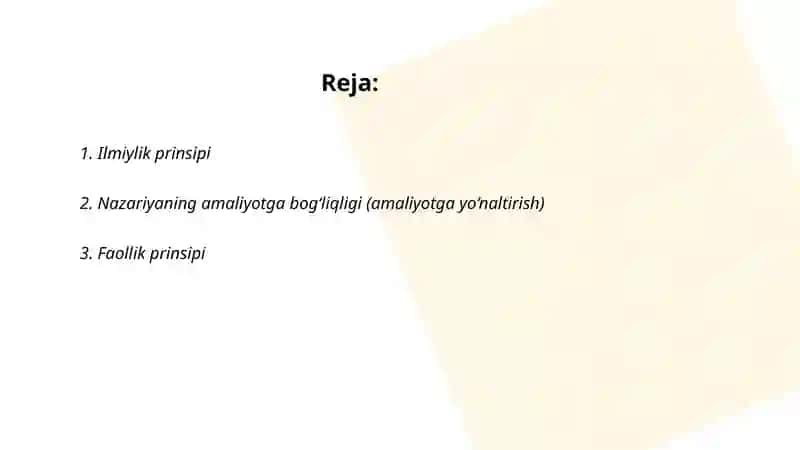 Fizika va astronomiya o‘qitish prinsiplari 2