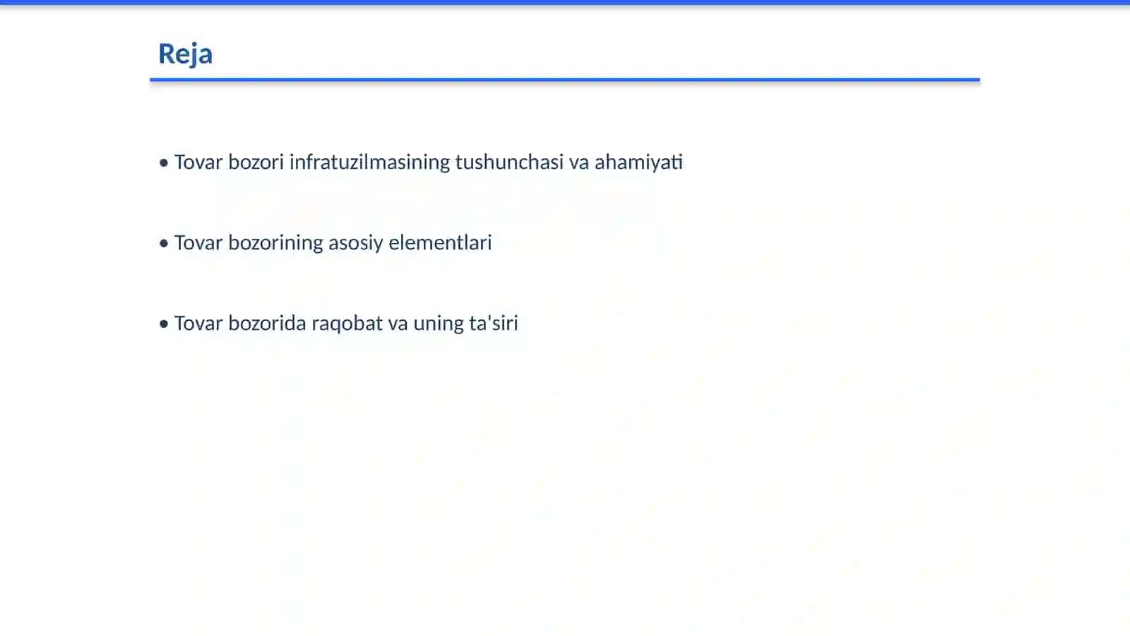 Tovar bozori infratuzilmasining mohiyati, asosiy elementlarining xususiyatlari 2