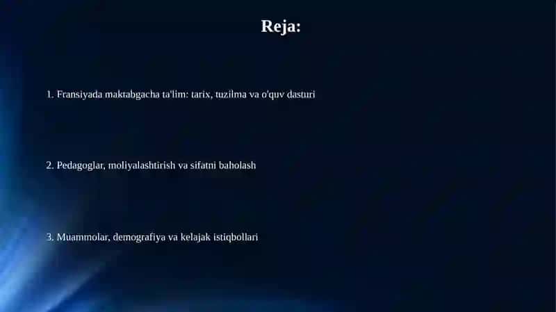 Fransiyada maktabgacha ta'lim tizimi 2