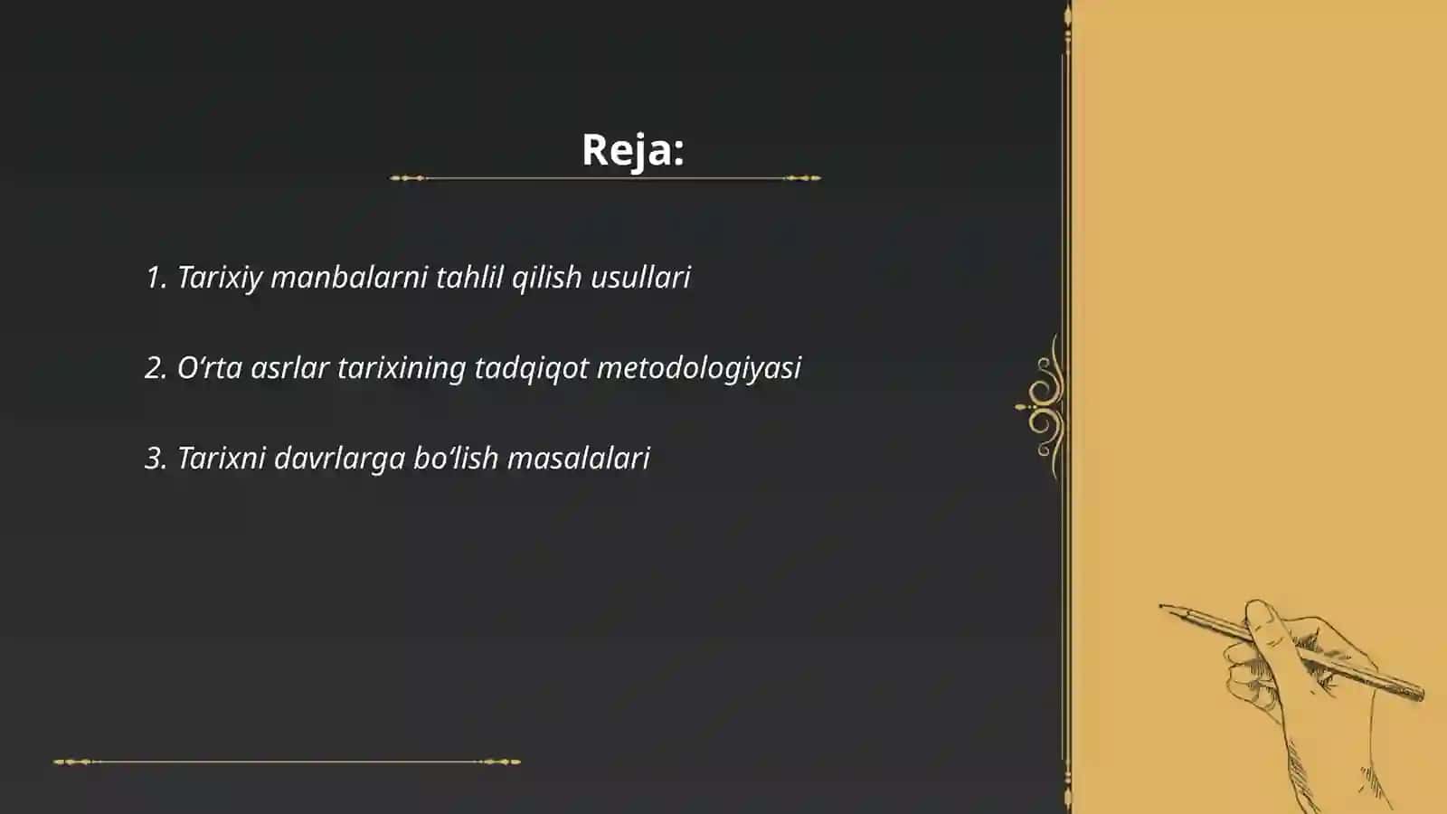 Tarixiy tadqiqotlar va vaqt 2