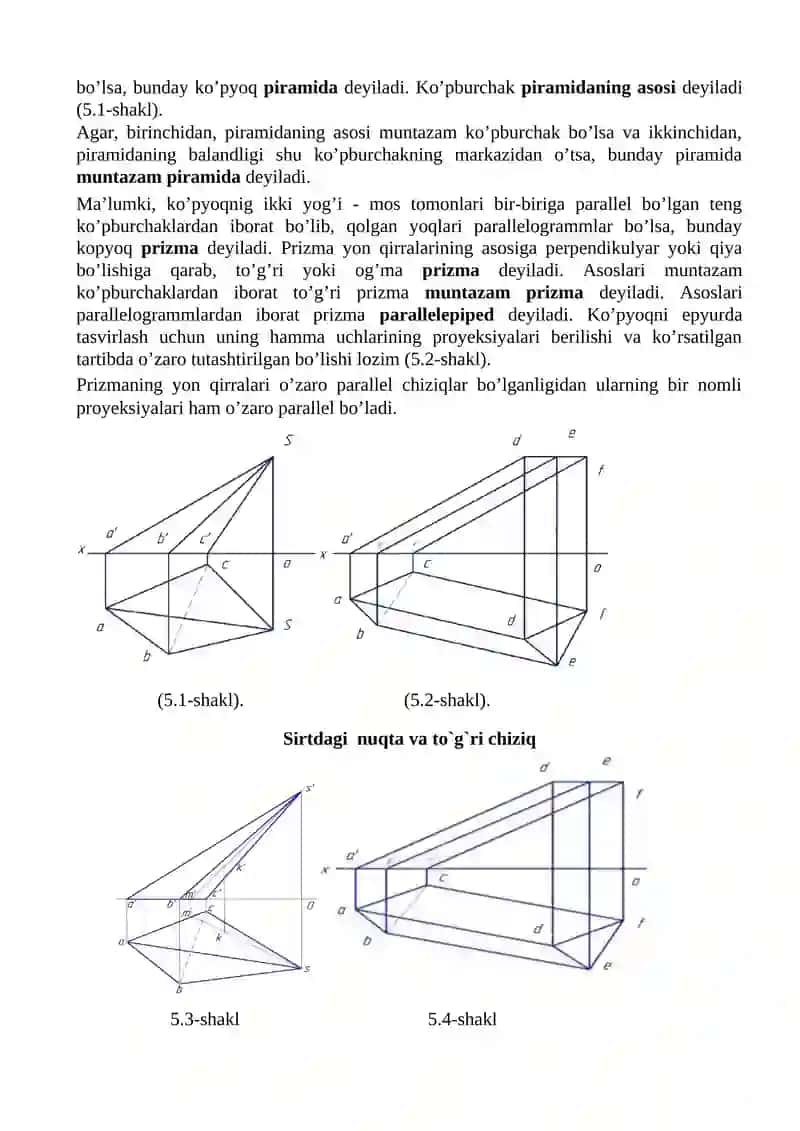 Sirtlar. Sirtlarning tasnifi 2