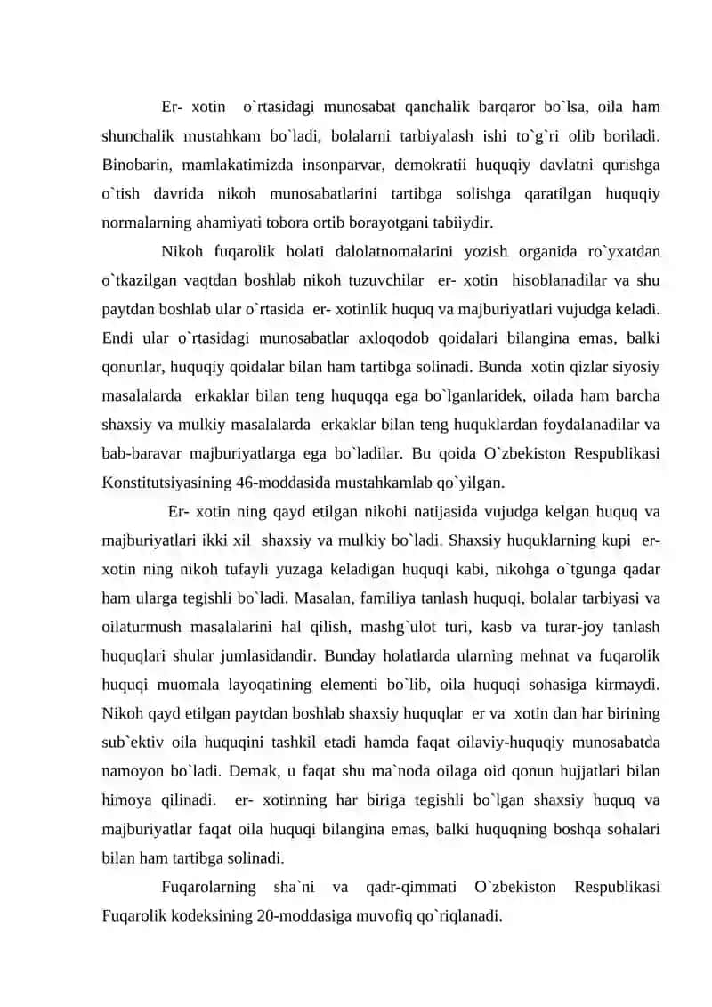 ER XOTINNING SHASIY HUQUA VA MAJBURIYATLARI 2