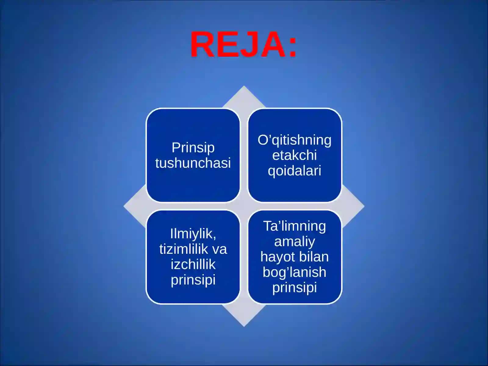 O'QITISH JARAYONI YAXLIT TIZIM SIFATIDA 2