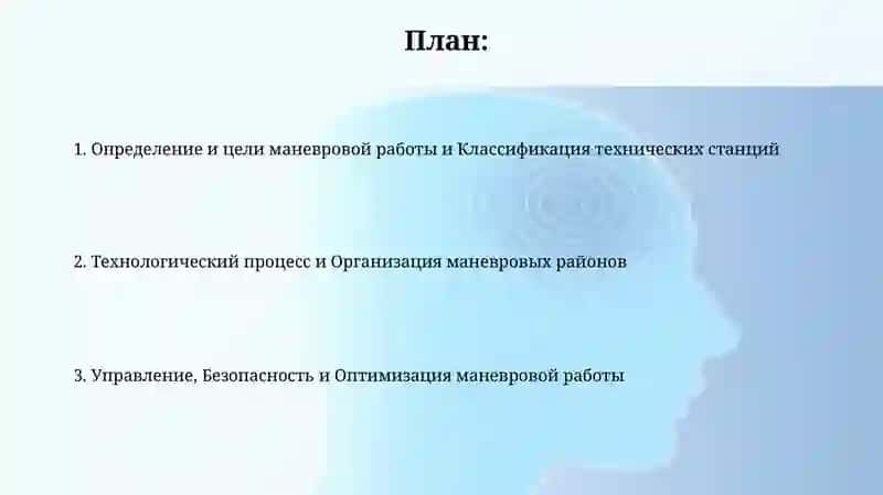 Организация манёвровой работы на технических станциях 2