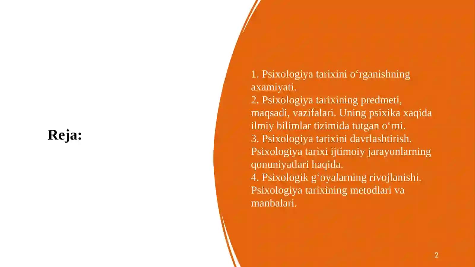 Psixologiya tarixi ijtimoiy jarayonlarning qonuniyatlari 2