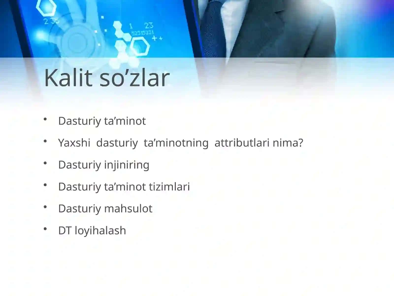 Dasturiy ta’minot va dasturiy ta’minot injiniringi 2