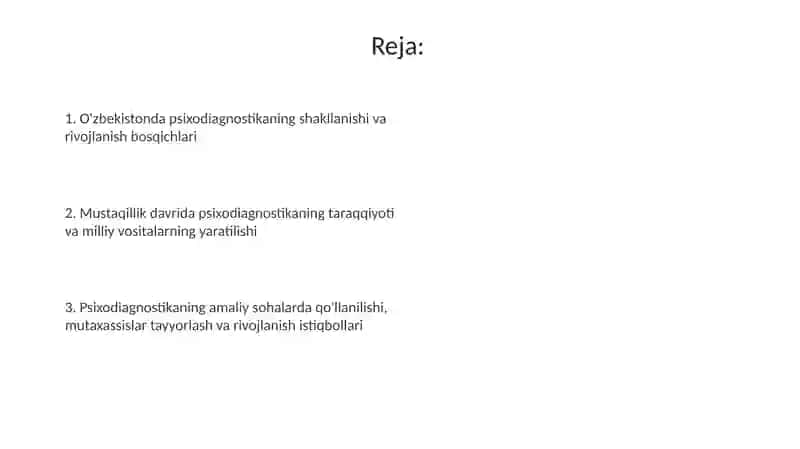 Psixodiagnostikaning rivojlanish tarixi 2