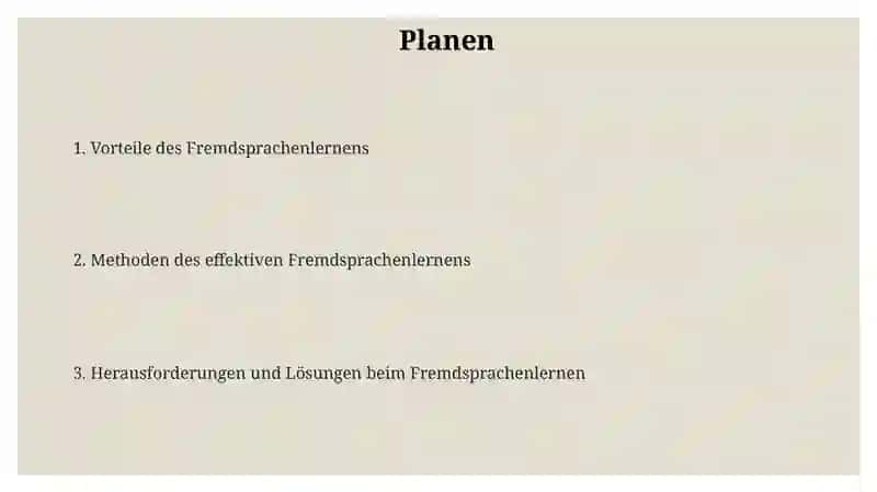 Das Lernen von Fremdsprachen 2