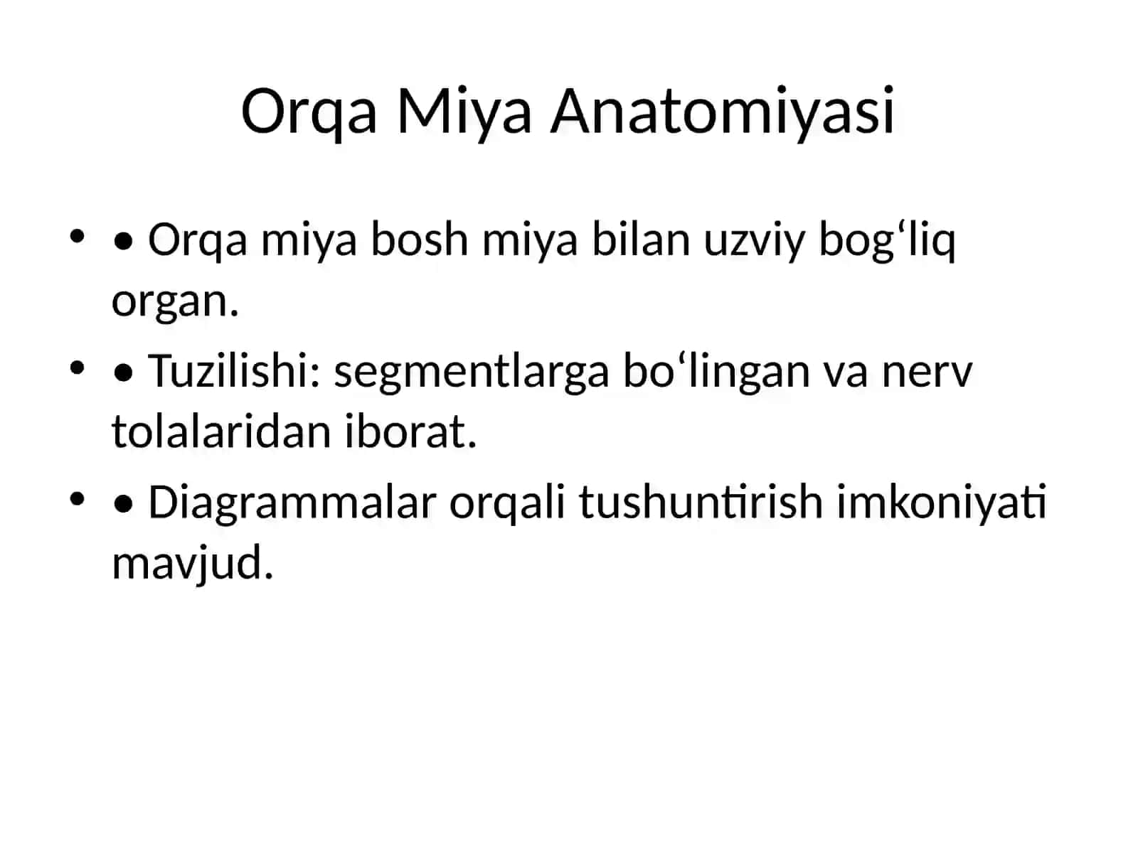 Orqa Miya Oʻzaklarining Joylashuvi va Ularning Ahamiyati 2