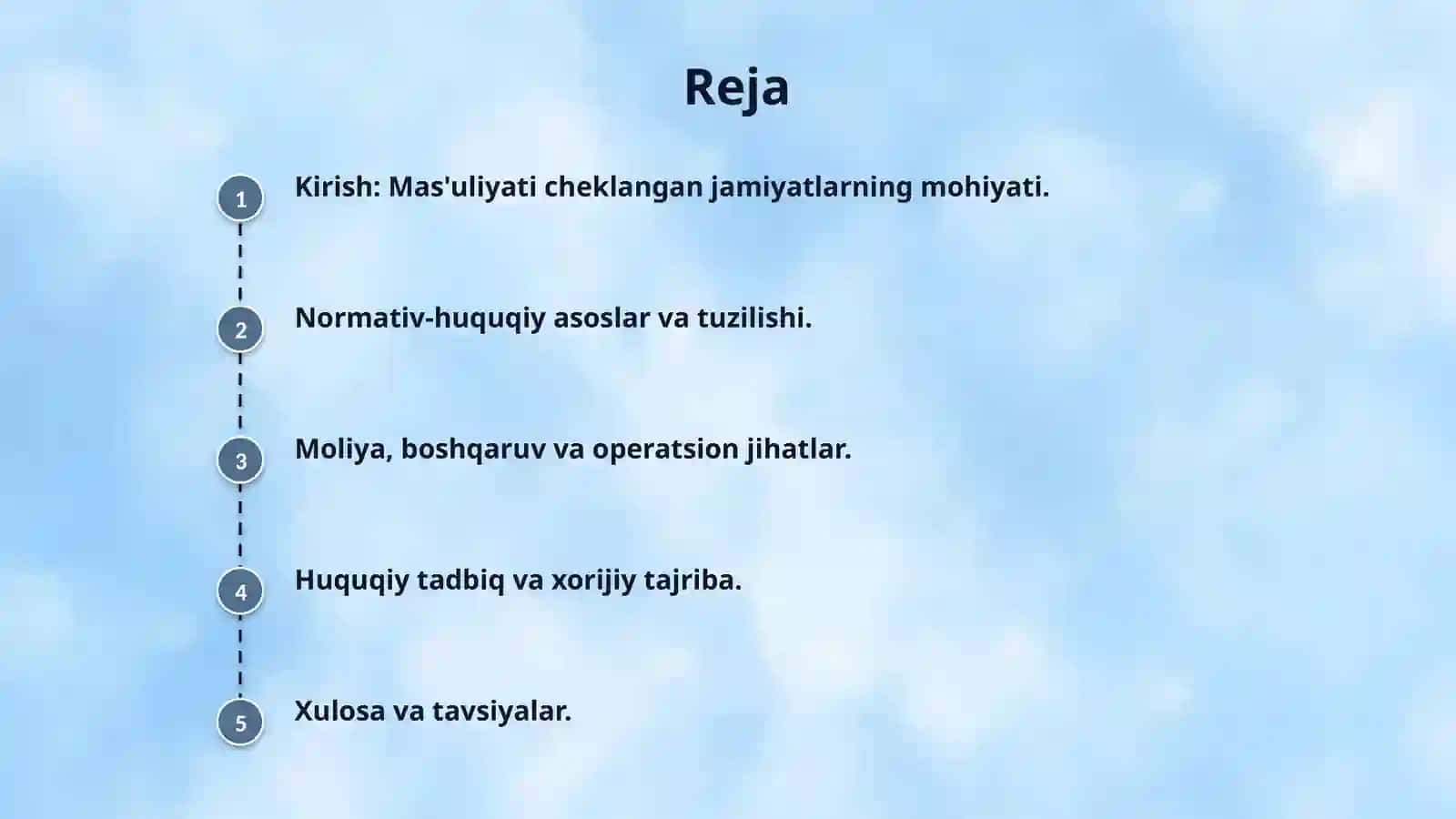 Fuqarolik huquqida mas'ulyati cheklangan jamiyatlar 2