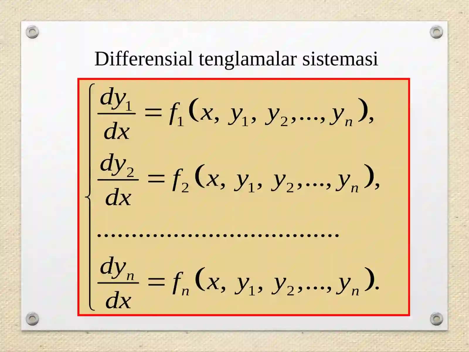 Chiziqli differensial tenglamalar sistemasi 2