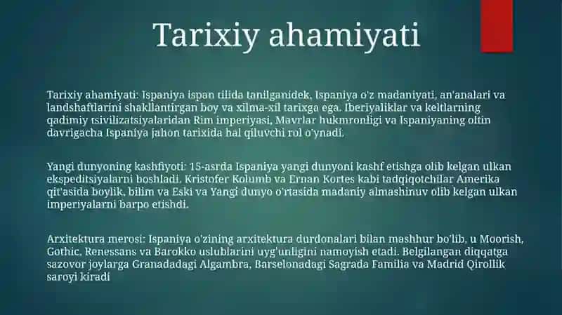 Ispaniyaning Tarixiy Joylariga Ekskursiya 2