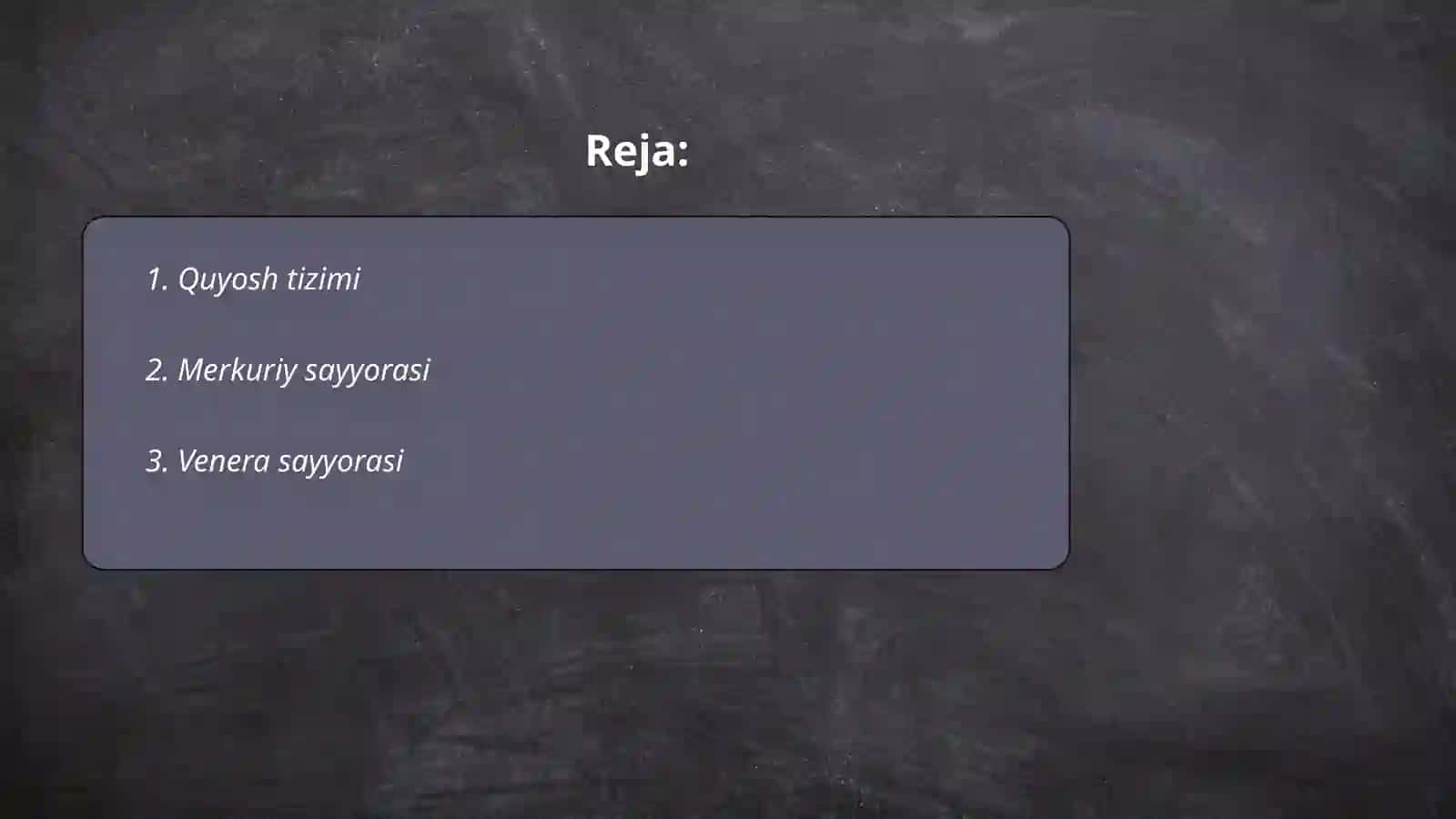 Yer sayyoralari katta guruh bolalari uchun 2