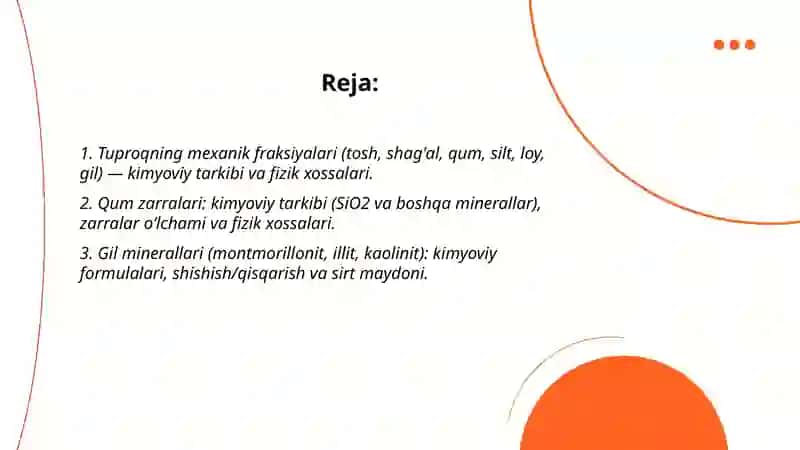 Tuproqning Mexanik Elementlari 2