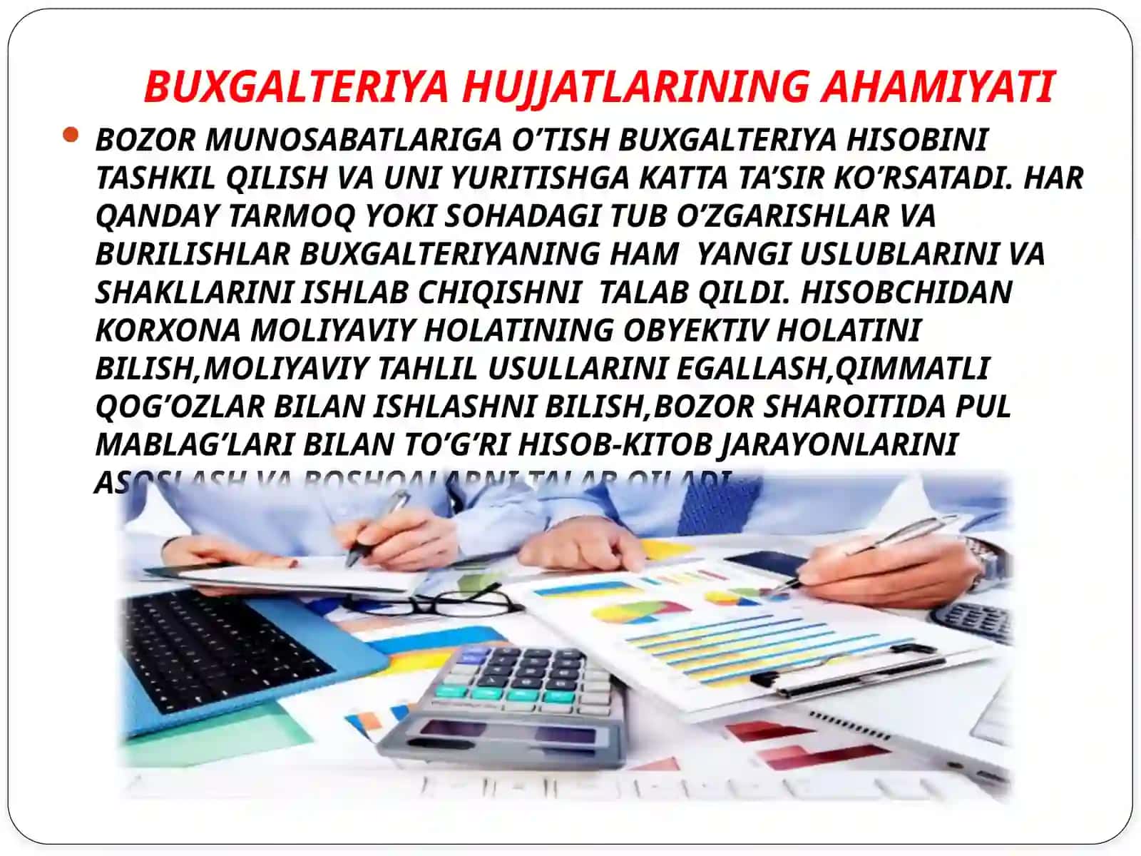 BUXGALTERIYA HUJJATLARINING AHAMIYATI 2