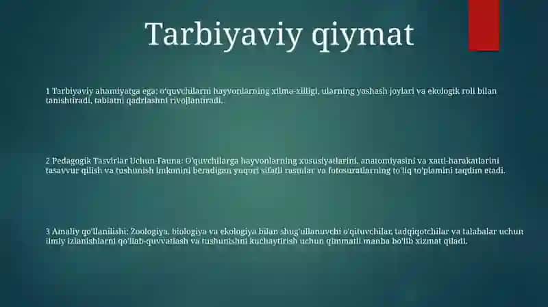 Pedagogik Tasvirlar Uchun-Fauna 2
