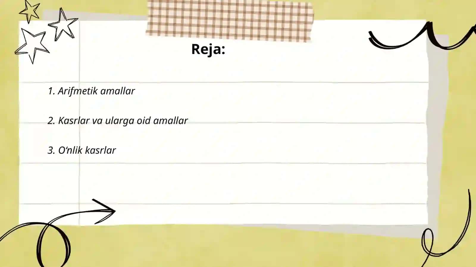 Elementar matematika yoʼnalishlari qismi 2