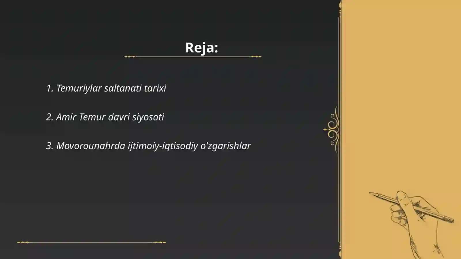Temuriylar davrida Movorounahr va Xuroson 2