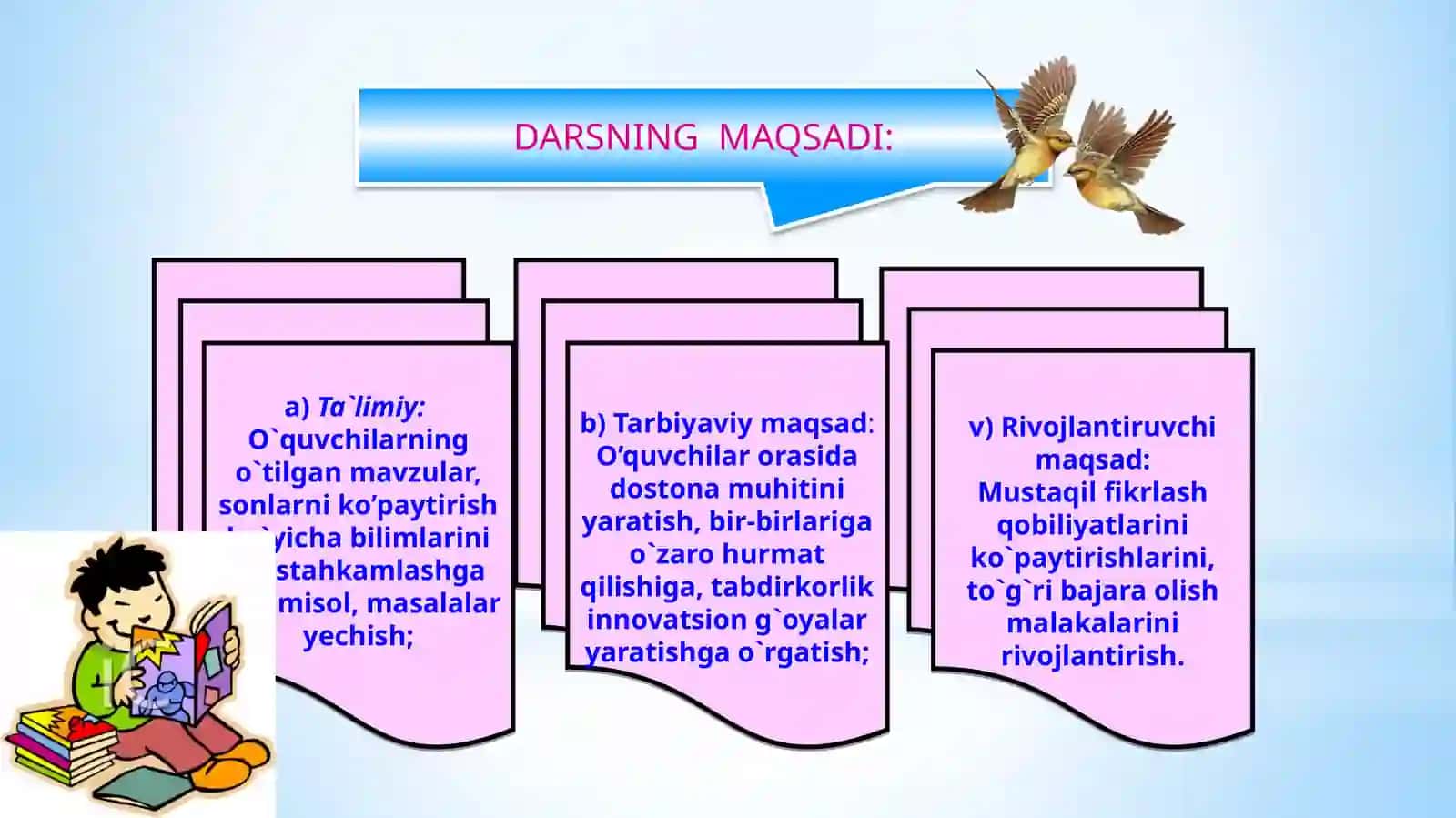 4-sinf Matematika - Ko'p xonali sonlarni ikki xonali sonlarga ko'paytirish dars ishlanma 2