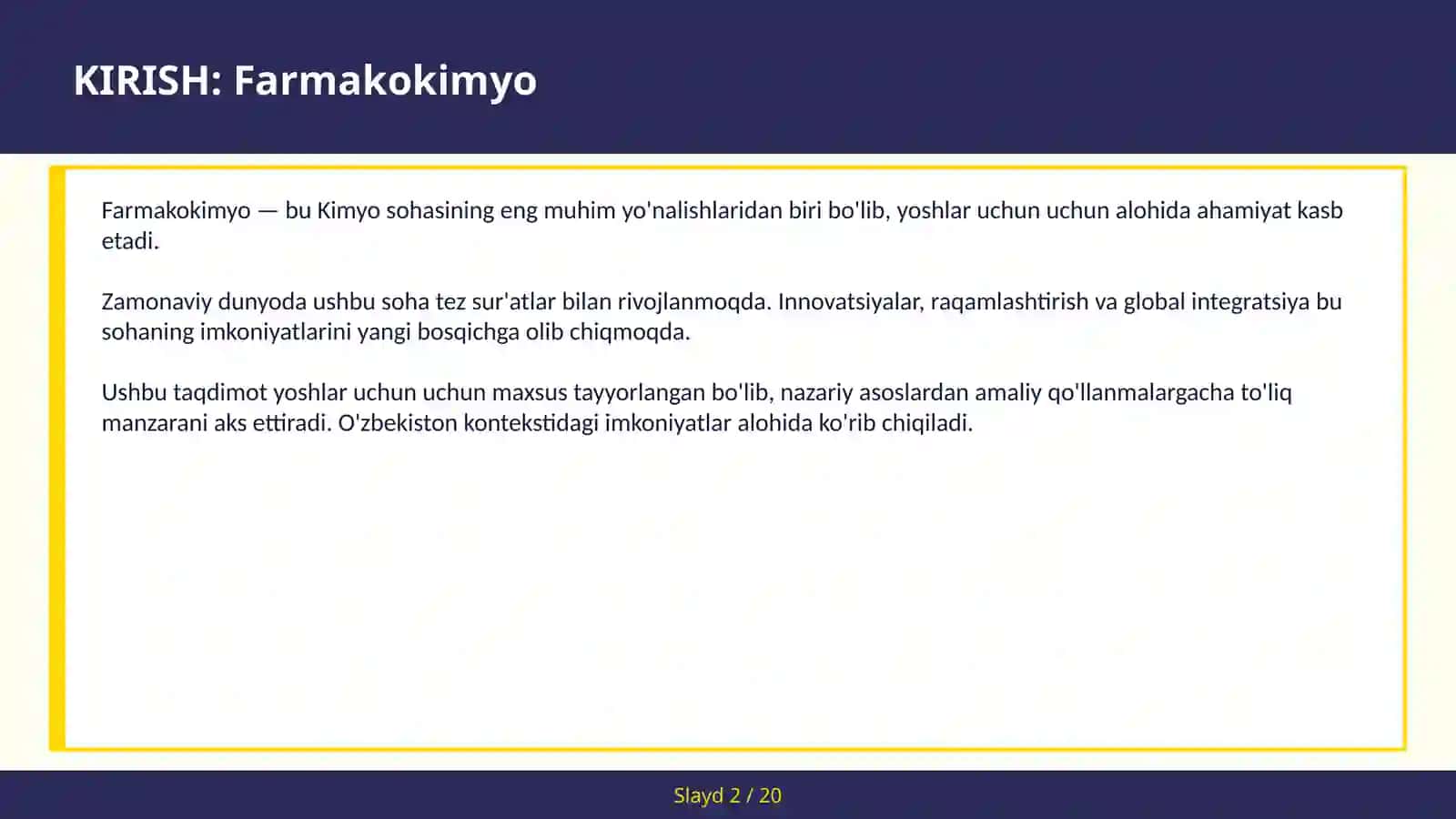 Farmakokimyo 2